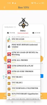 Bee VPN android App screenshot 1